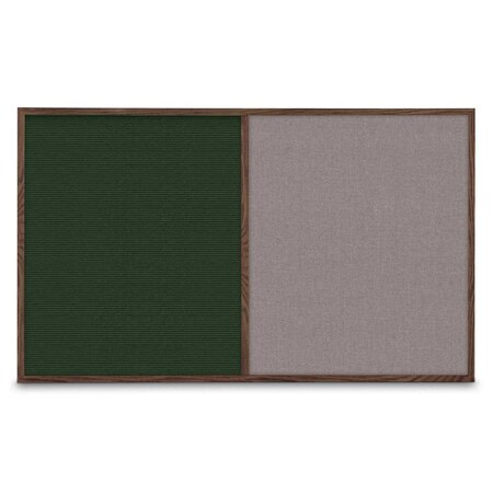 United Visual Products Single Door Radius Corkboard, 36"x36", Bla, UV7002RC-BLACK-DBURGU UV7002RC-BLACK-DBURGU